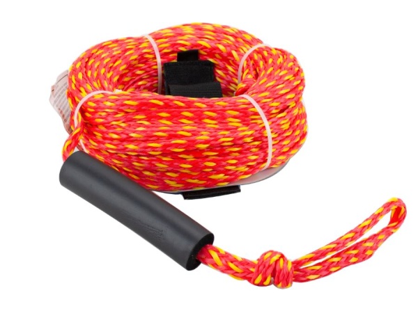Tube Rope Tow Seil Zugleine Wasserleine Schleppleine 2 Person Wasserski Wakeboard rot gelb