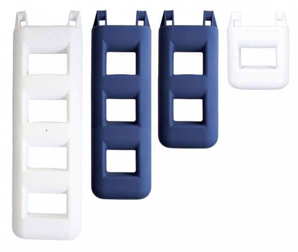 Majoni Treppenfender 2 - 4 Stufen weiss und blau