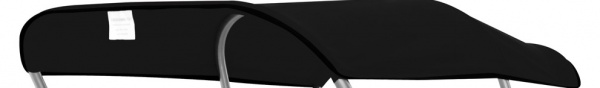 Stoff für Bimini Top mit 3 Armen, L183xH117cm, verschiedene Breiten, schwarz