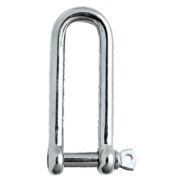 4 x Schäkel lang aus Edelstahl A4, verschiedene Größen 4 - 10 mm