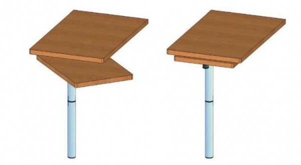 ilse Ausdrehfuß mit 360° Verdrehung und Arretierung, 3-tlg., 700 mm
