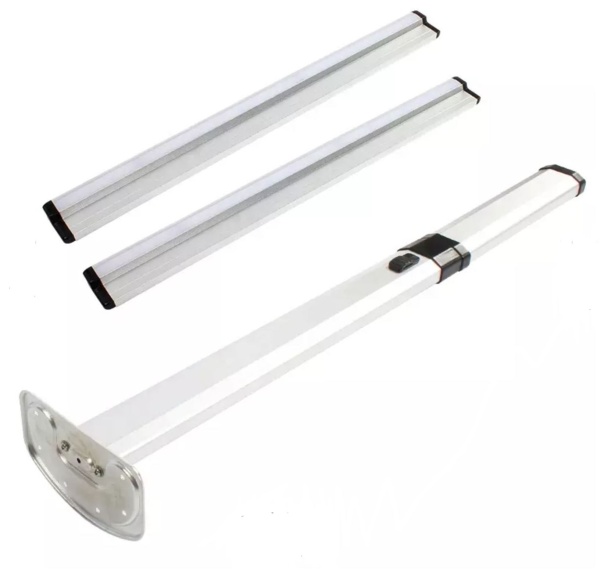 Abnehmbares Tischgestell mit zwei Tischgleitschienen, Aluminium