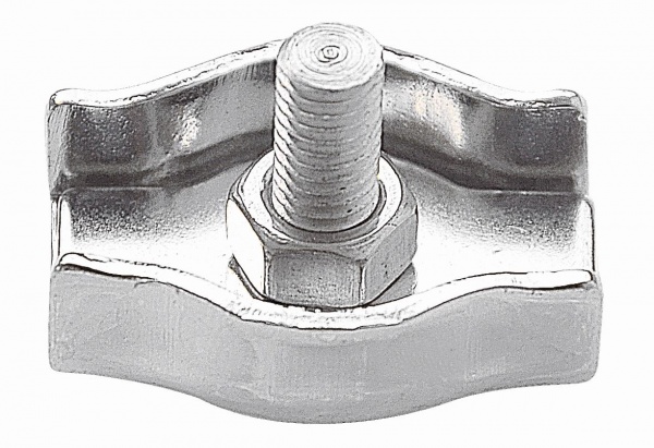 4 x Seilklemme Simplex aus Edelstahl A4