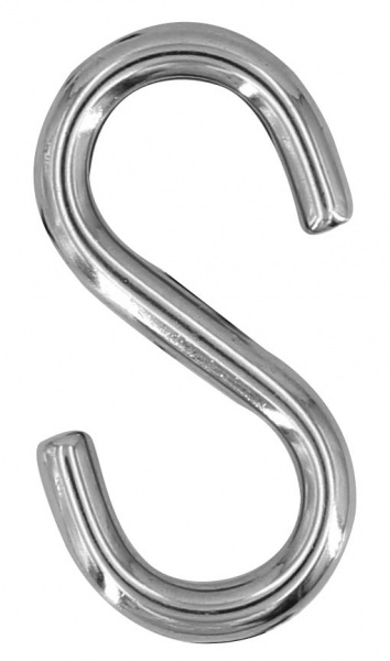 10 St. x S-Haken aus Edelstahl V4A, symmetrisch