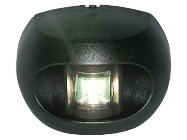 Aqua Signal - LED Positionsleuchten AS34 Steuerbord schwarz 12/24V