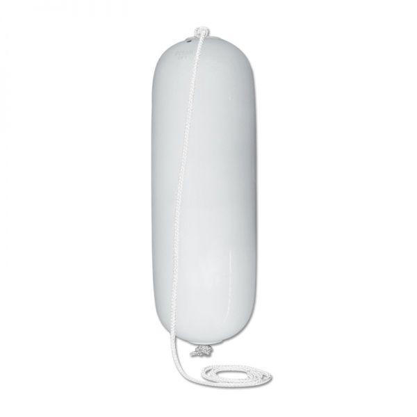OCEAN Fender - Center Hole CH0, 10x30cm, weiss mit Tauwerk