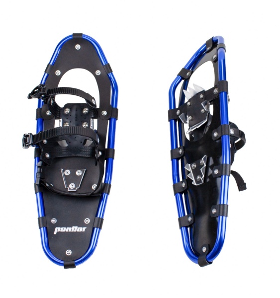 PONTTOR Schneeschuhe, Allround, inkl. Tragetasche, Farbe: schwarz-blau