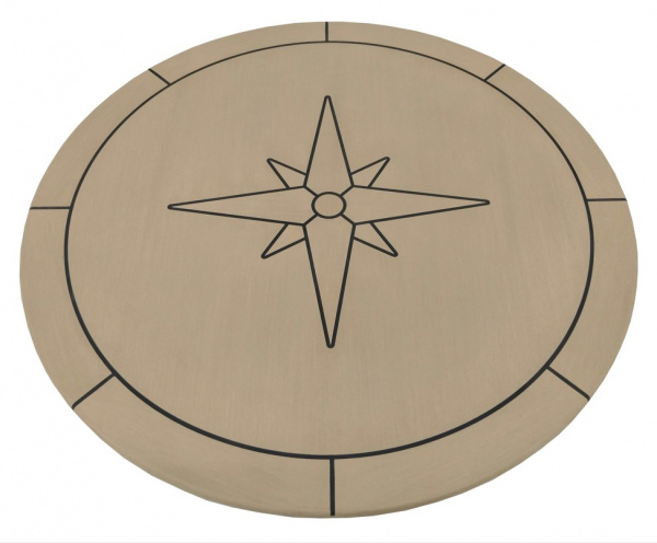 EUDE - Teak Tischplatte Circle, 65 cm