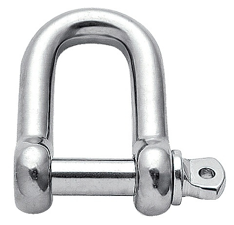 4 x Schäkel Standard aus Edelstahl A4, verschiedene Größe 4 - 10 mm