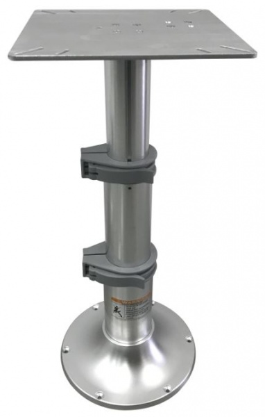 Tischfuß, stufenlos verstellbar mittels Gasdruckzylinder, Höhenverstellung: 33 - 70 cm