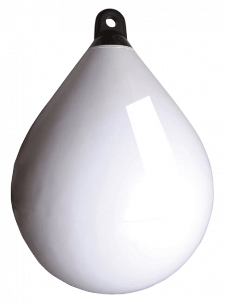 Majoni Kugelfender mit schwarzem Kopf, weiss