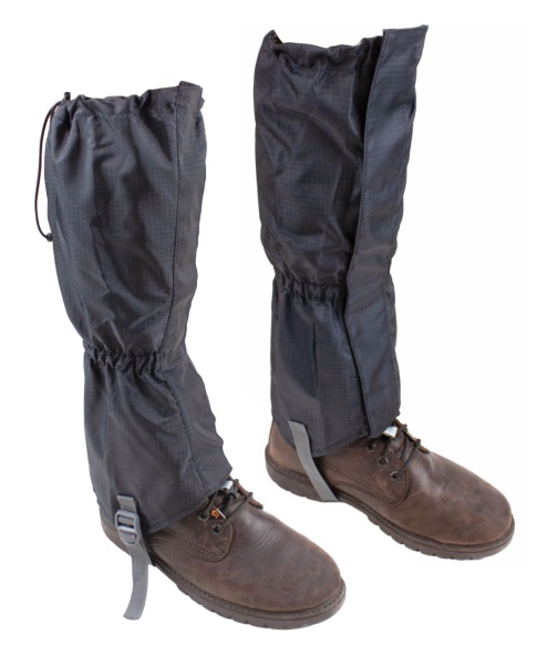 Gamaschen zum Wandern aus Polyester, Farbe: schwarz