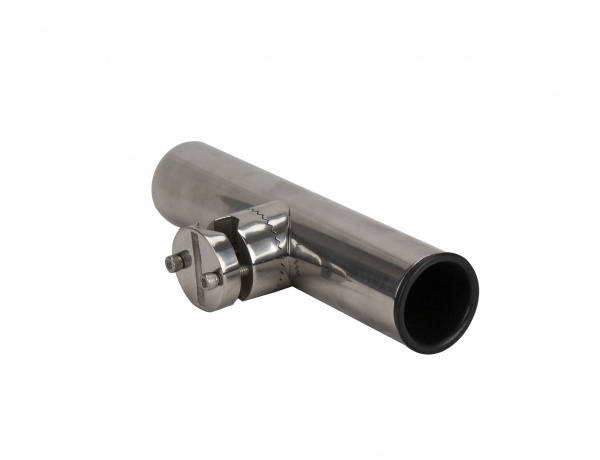 Angelrutenhalter aus Edelstahl für Reling 22-25 mm